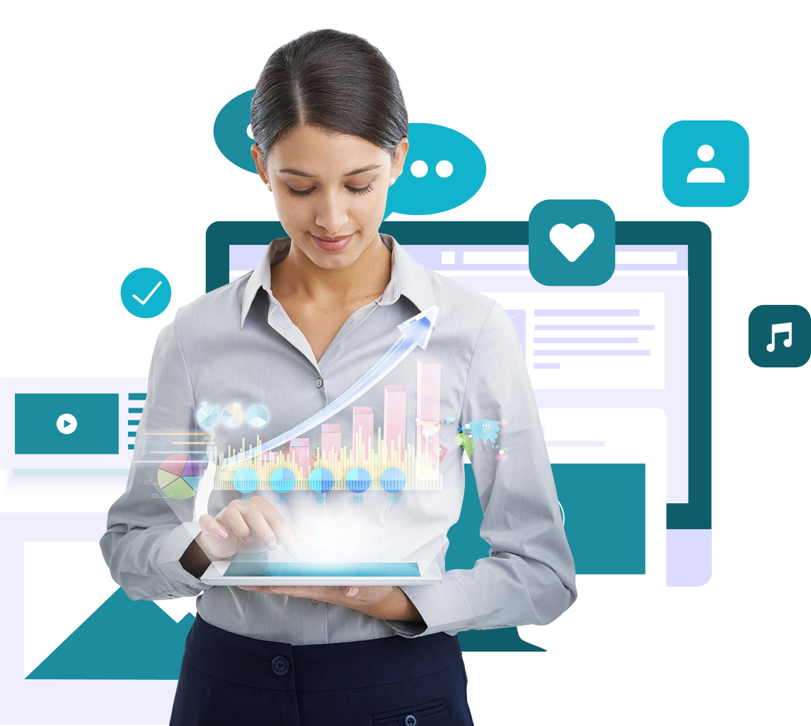 Estudiante con laptop