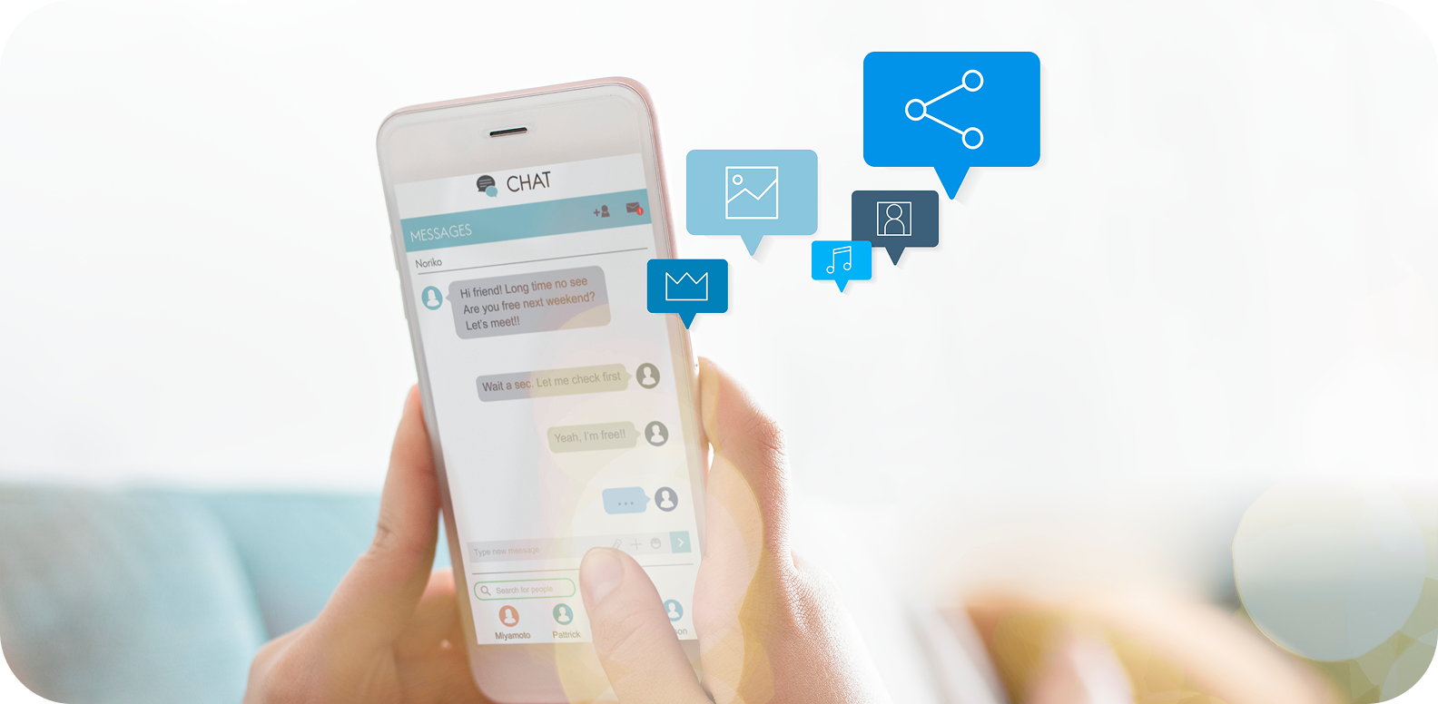 Bandeja de entrada compartida para todas sus conversaciones