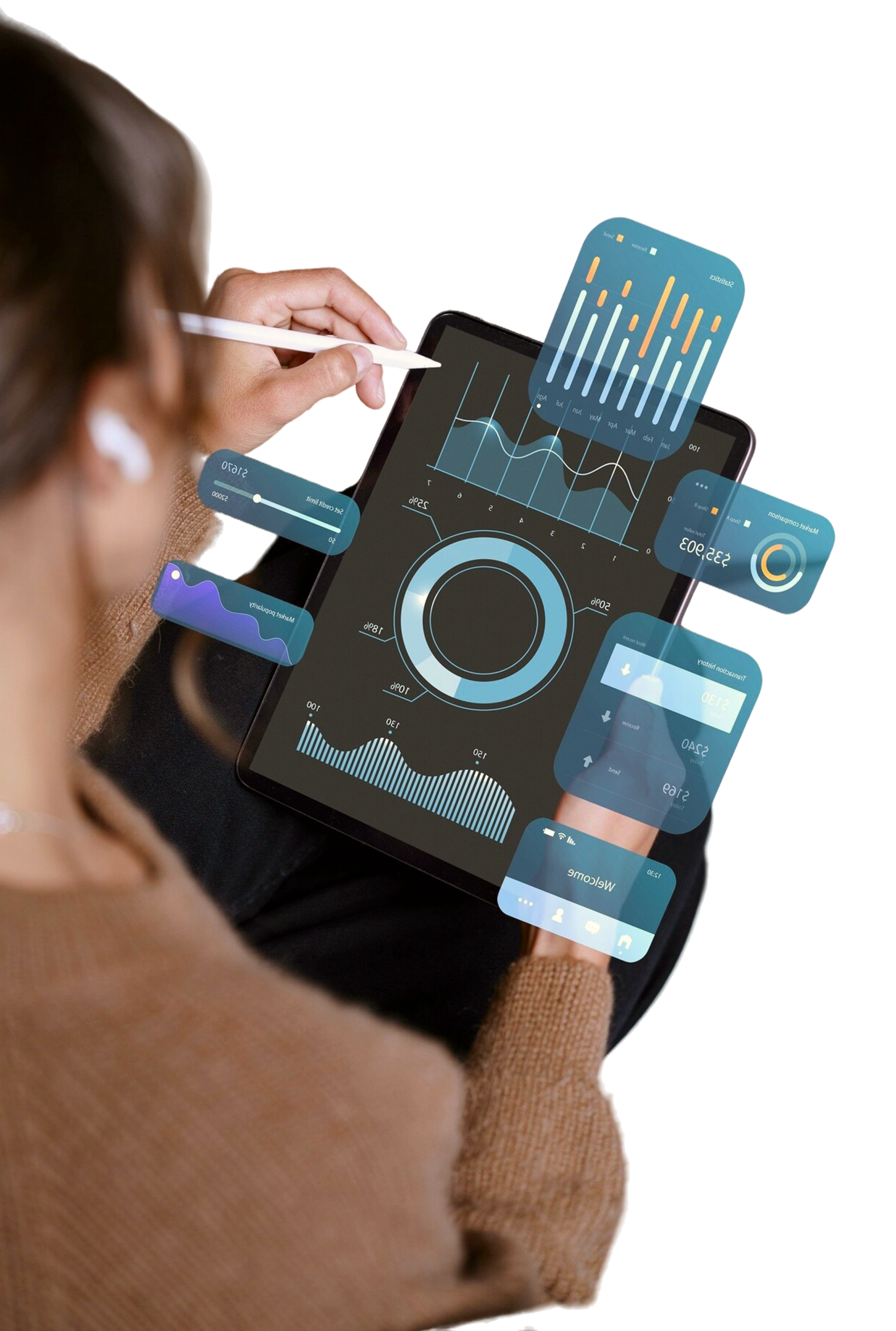 Estudiante con laptop